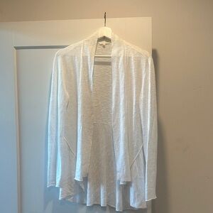 Eileen Fisher white cardigan (no buttons)